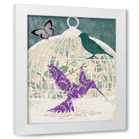 DOVE TALES II White Modern Wood Framed Art Print by Ballantyne, Piper