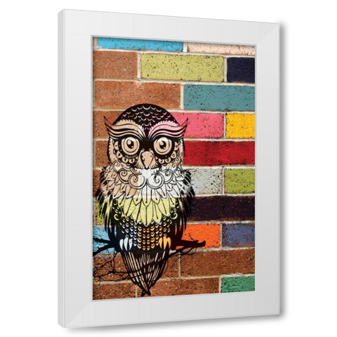 BRICK OWL White Modern Wood Framed Art Print by Ballantyne, Piper