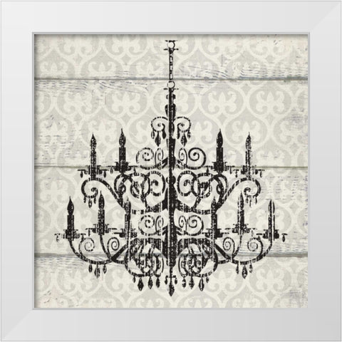 ITALY CHANDELIER II White Modern Wood Framed Art Print by Ballantyne, Piper