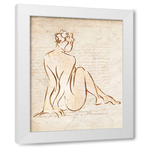 ROMANTIC WOMEN II White Modern Wood Framed Art Print by Ballantyne, Piper