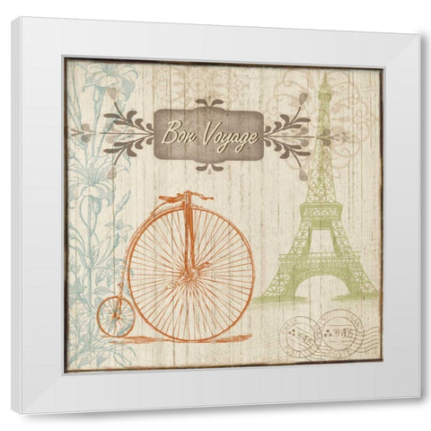 BON VOYAGE White Modern Wood Framed Art Print by Ballantyne, Piper