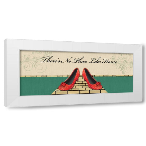 DOROTHYS SHOES White Modern Wood Framed Art Print by Ballantyne, Piper