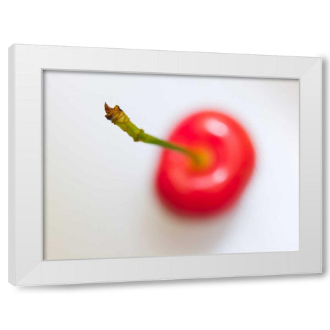 Close-up of cherry, studio shot White Modern Wood Framed Art Print by Frank, Assaf