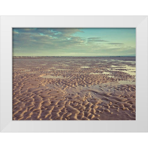 West Wittering beach at sunrise White Modern Wood Framed Art Print by Frank, Assaf