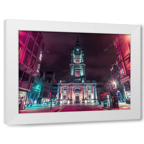 St Georges Tron church in Glasgow White Modern Wood Framed Art Print by Frank, Assaf