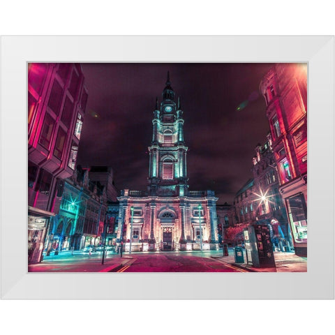 St Georges Tron church in Glasgow White Modern Wood Framed Art Print by Frank, Assaf