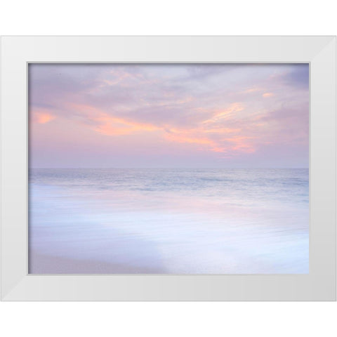 Beautiful beach in Israel White Modern Wood Framed Art Print by Frank, Assaf