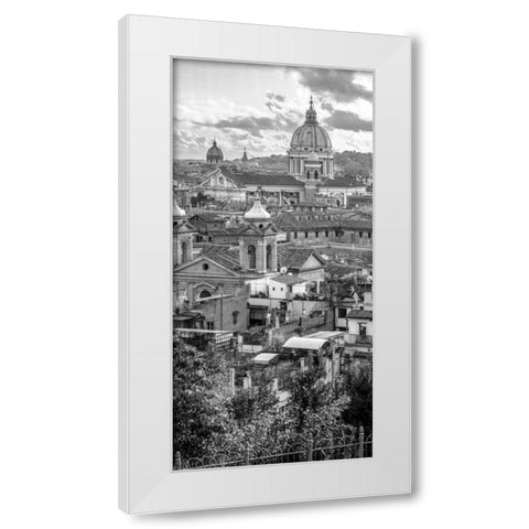 Vatican city with St. Peters Basilica, Rome, Italy White Modern Wood Framed Art Print by Frank, Assaf