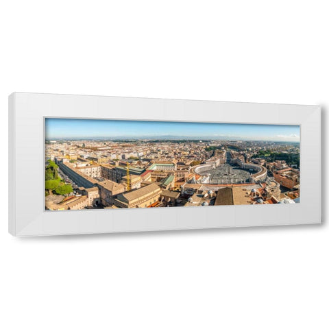 St. Peters Basilica, Rome, Italy White Modern Wood Framed Art Print by Frank, Assaf