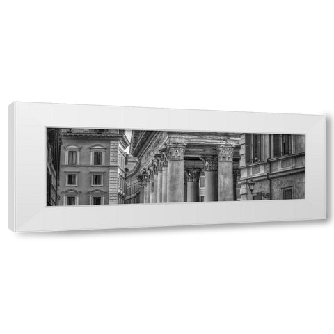Old buildings in city of Rome White Modern Wood Framed Art Print by Frank, Assaf
