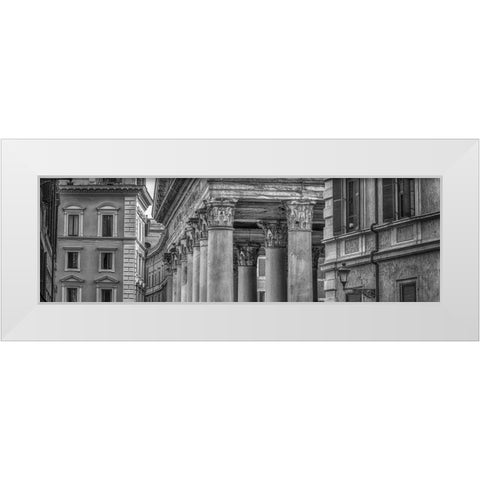 Old buildings in city of Rome White Modern Wood Framed Art Print by Frank, Assaf
