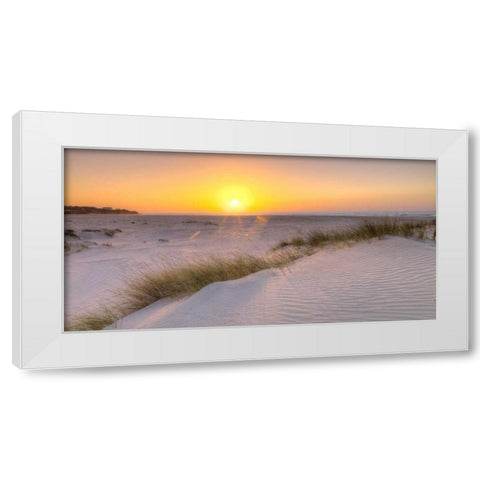 Dead sea, Israel White Modern Wood Framed Art Print by Frank, Assaf