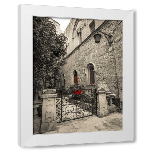 Traditional Maltese house, Mdina, Malta White Modern Wood Framed Art Print by Frank, Assaf
