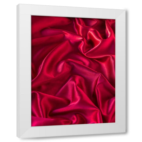 Pink silk cloth White Modern Wood Framed Art Print by Frank, Assaf