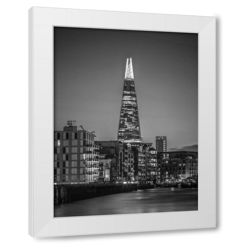 The Shard skyscraper, London, UK White Modern Wood Framed Art Print by Frank, Assaf