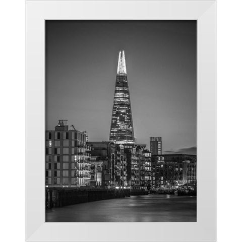 The Shard skyscraper, London, UK White Modern Wood Framed Art Print by Frank, Assaf
