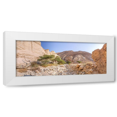 Negev Desert-Israel White Modern Wood Framed Art Print by Frank, Assaf