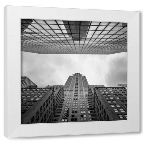 Chrysler Building in New York city White Modern Wood Framed Art Print by Frank, Assaf