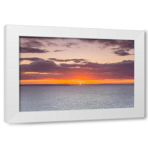 Beautiful sunset, Great Orme, North Wales White Modern Wood Framed Art Print by Frank, Assaf
