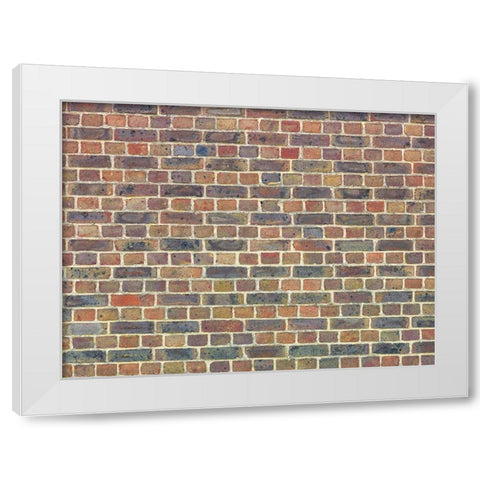 Brickwall White Modern Wood Framed Art Print by Frank, Assaf