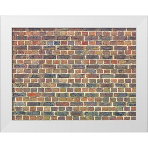 Brickwall White Modern Wood Framed Art Print by Frank, Assaf