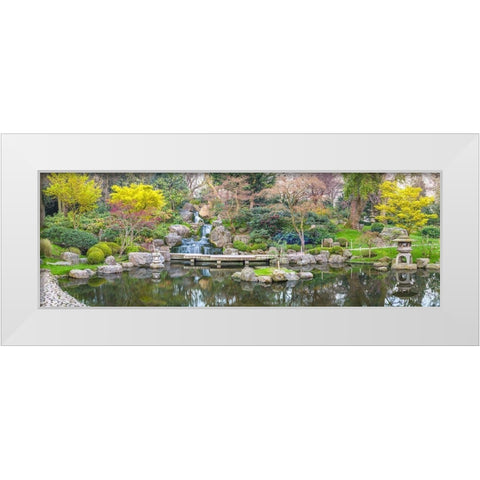 Kyoto Garden-London White Modern Wood Framed Art Print by Frank, Assaf