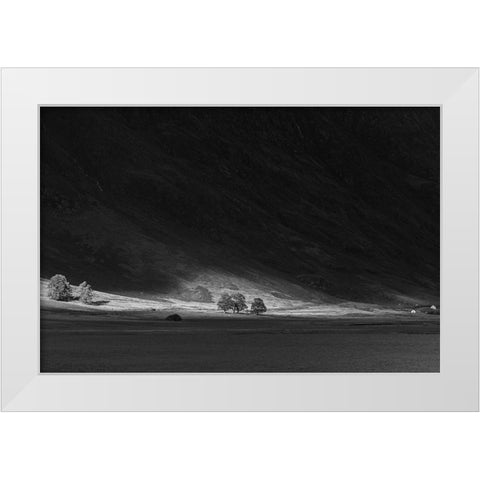 Glen Coe valley-Scotland White Modern Wood Framed Art Print by Frank, Assaf