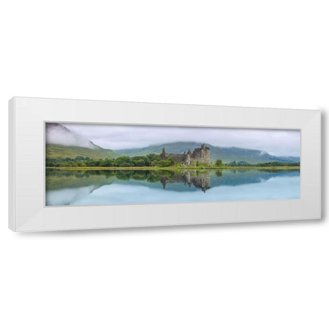 Kilchurn Castle-Loch Awe-Scotland White Modern Wood Framed Art Print by Frank, Assaf