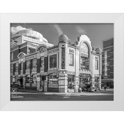 Michelin House-London White Modern Wood Framed Art Print by Frank, Assaf
