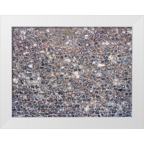 Stone Wall White Modern Wood Framed Art Print by Frank, Assaf