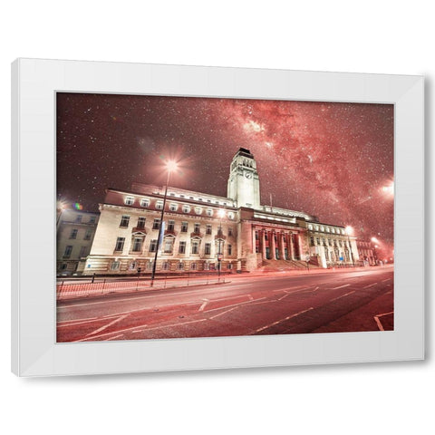 Parkinson Building-Leeds White Modern Wood Framed Art Print by Frank, Assaf