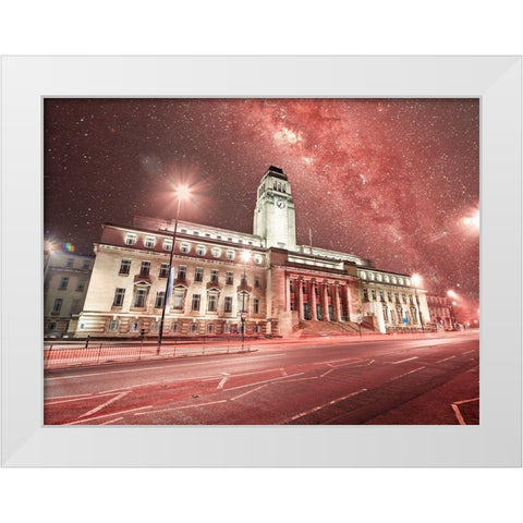 Parkinson Building-Leeds White Modern Wood Framed Art Print by Frank, Assaf