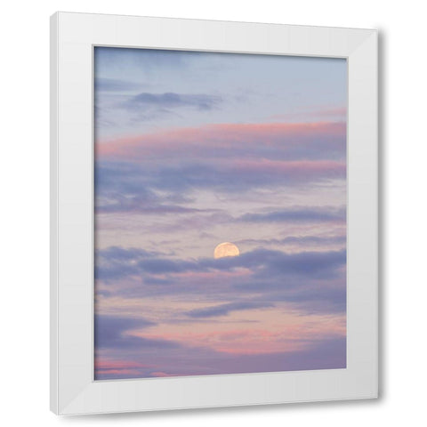 Colourful skies at sunset White Modern Wood Framed Art Print by Frank, Assaf