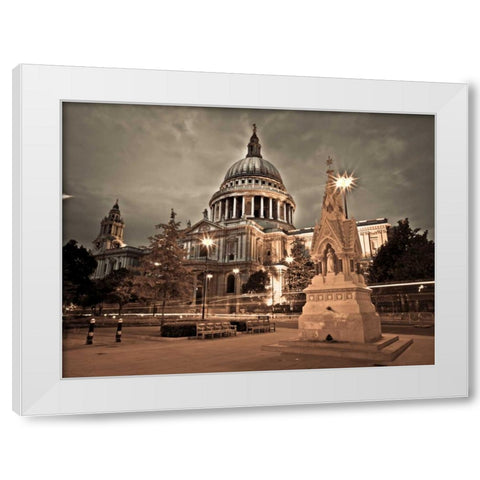 AF20110710 St Pauls 036C05 White Modern Wood Framed Art Print by Frank, Assaf