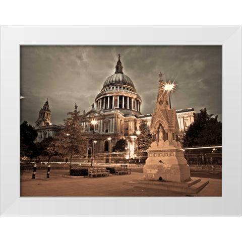 AF20110710 St Pauls 036C05 White Modern Wood Framed Art Print by Frank, Assaf