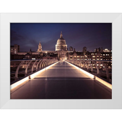 AF20110704 London 153C07 White Modern Wood Framed Art Print by Frank, Assaf