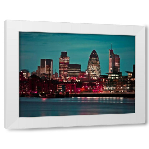 AF20110711 London 042C01 White Modern Wood Framed Art Print by Frank, Assaf