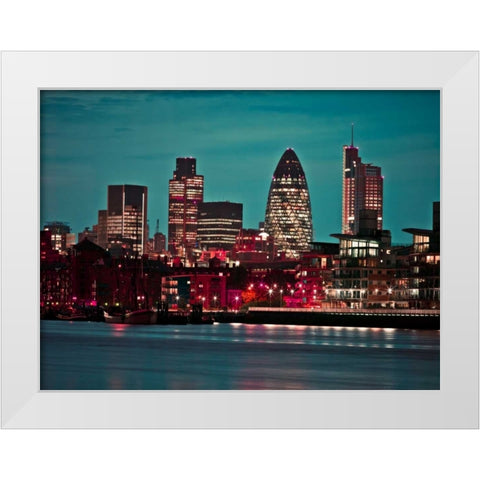 AF20110711 London 042C01 White Modern Wood Framed Art Print by Frank, Assaf