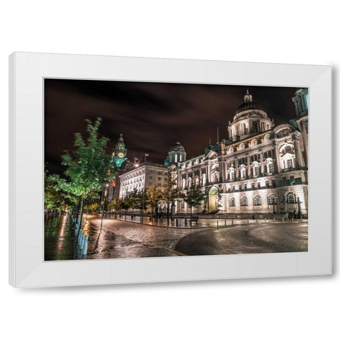 AF20120930 Liverpool 254 White Modern Wood Framed Art Print by Frank, Assaf