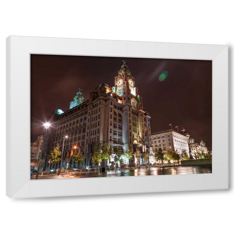 AF20120930 Liverpool 259 White Modern Wood Framed Art Print by Frank, Assaf