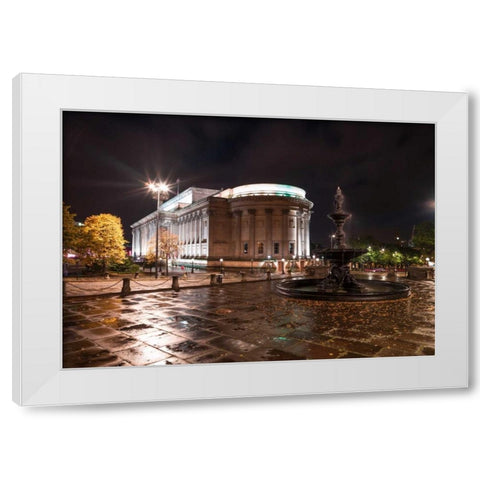 AF20120930 Liverpool 266 White Modern Wood Framed Art Print by Frank, Assaf