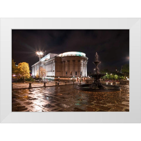 AF20120930 Liverpool 266 White Modern Wood Framed Art Print by Frank, Assaf