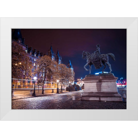 AF20120930 Liverpool 288C03 White Modern Wood Framed Art Print by Frank, Assaf