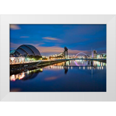 AF20121004 Glasgow 228X4 White Modern Wood Framed Art Print by Frank, Assaf