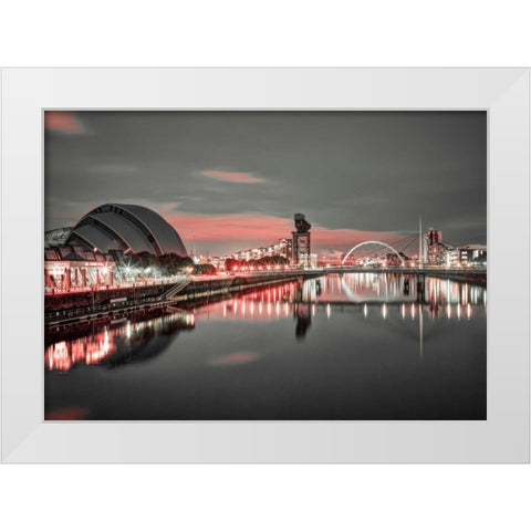 AF20121004 Glasgow 228X4C01 White Modern Wood Framed Art Print by Frank, Assaf