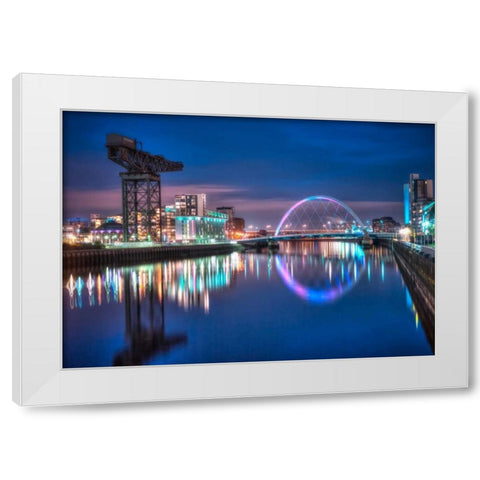 AF20121004 Glasgow 230X White Modern Wood Framed Art Print by Frank, Assaf