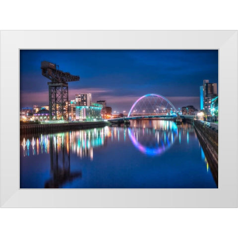 AF20121004 Glasgow 230X White Modern Wood Framed Art Print by Frank, Assaf