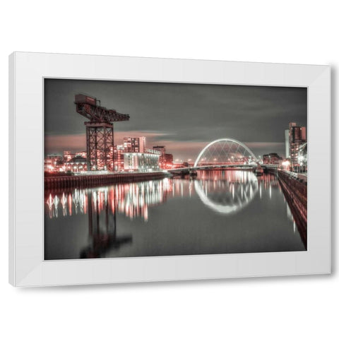 AF20121004 Glasgow 230XC02 White Modern Wood Framed Art Print by Frank, Assaf