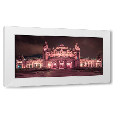AF20121004 Glasgow 248PC08 White Modern Wood Framed Art Print by Frank, Assaf