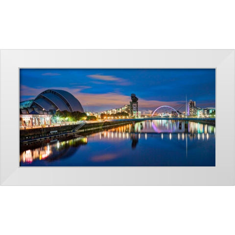AF20121004 Glasgow 228X4C07 White Modern Wood Framed Art Print by Frank, Assaf